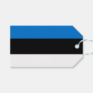 Etiqueta Para Presente Bandeira da Estônia