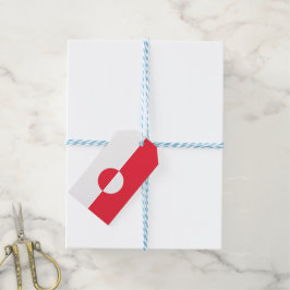 Etiqueta Para Presente Bandeira da Gronelândia