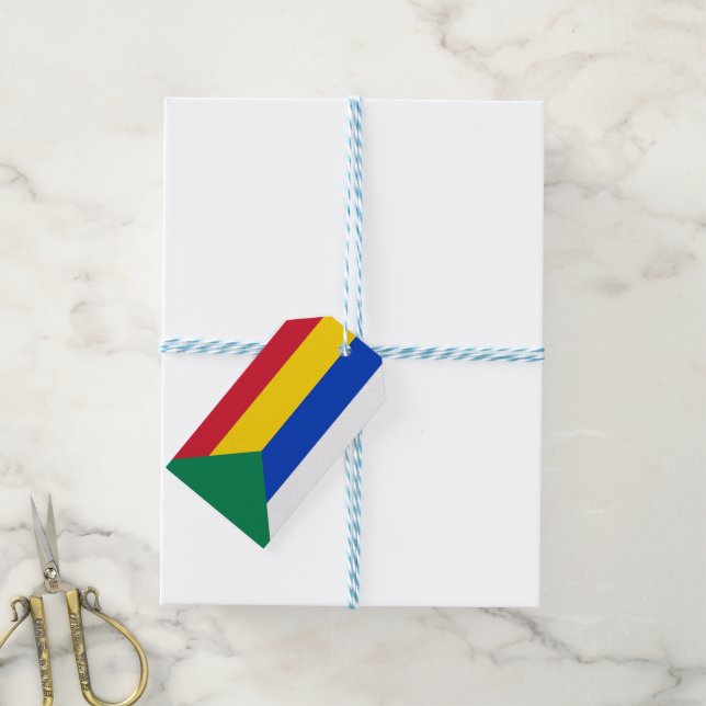Etiqueta Para Presente Bandeira da Religião Drusos (Com cordão)