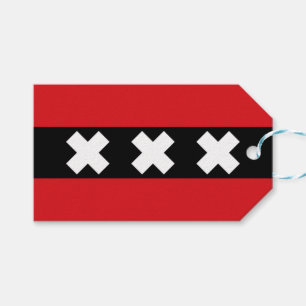 Etiqueta Para Presente Bandeira de Amesterdã