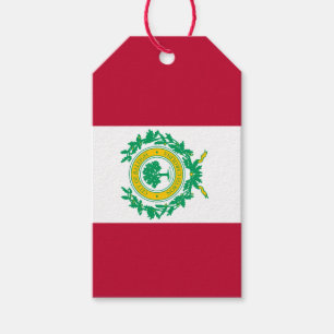 Etiqueta Para Presente Bandeira de Raleigh, prestigiada da Carolina do No