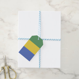 Etiqueta Para Presente Bandeira do Gabão