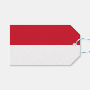 Etiqueta Para Presente Bandeira do Mônaco