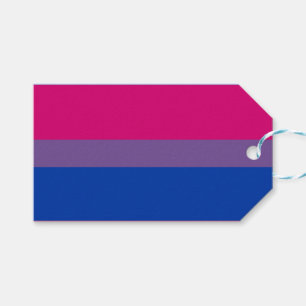 Etiqueta Para Presente Bandeira do Orgulho Bissexual