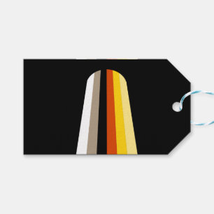 Etiqueta Para Presente Bandeira do Orgulho de Cabelo Longo