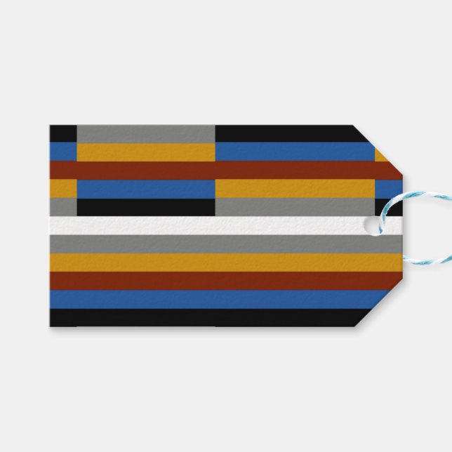 Etiqueta Para Presente Bandeira do Orgulho Freak (Frente (horizontal))