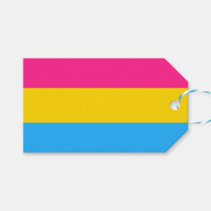 Etiqueta Para Presente Bandeira do Orgulho Pansexual