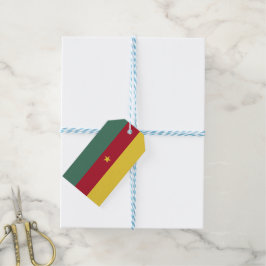 Etiqueta Para Presente Bandeira dos Camarões