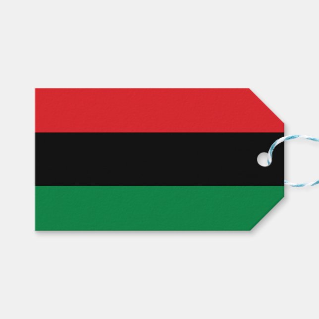 Etiqueta Para Presente Bandeira Pan-Africana (Frente (horizontal))