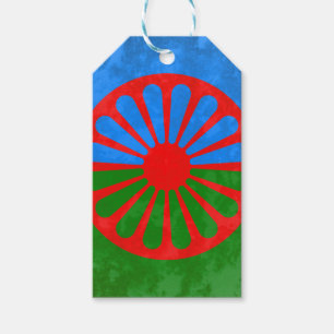 Etiqueta Para Presente bandeira romani