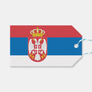 Etiqueta Para Presente Bandeira Sérvia