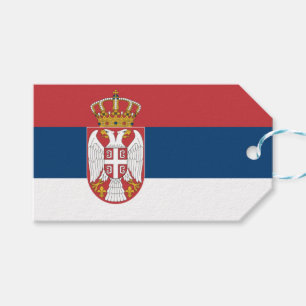 Etiqueta Para Presente Bandeira Sérvia