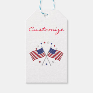 Etiqueta Para Presente Bandeiras americanas Thunder_Cove patriótico 4o