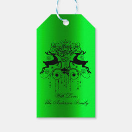 Etiqueta Para Presente Bandejas de Natal Gotas de Presente