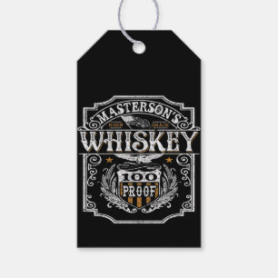 Etiqueta Para Presente Bar de cervejaria de uísque do Velho Oeste