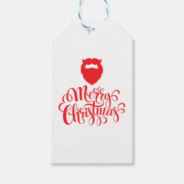 Etiqueta Para Presente Barba Papai noel de Natal