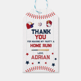 Etiqueta Para Presente Baseball Favor obrigado você Aniversário