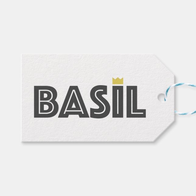 Etiqueta Para Presente Basil (Frente (horizontal))