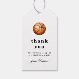 Etiqueta Para Presente Basketball Thank You Tag