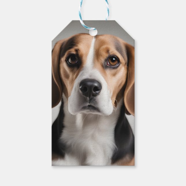Etiqueta Para Presente Beagle Fofo (Frente)