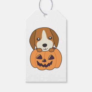 Etiqueta Para Presente Beagle In Pumpkin Sweet Dogs Happy Halloween Gift