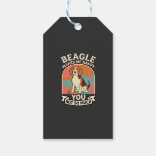 Etiqueta Para Presente Beagle Me Faz Feliz Você Não Tanto Cachorro