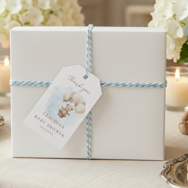 Etiqueta Para Presente Bearly Wait Neutral Baby Shower (Bearly Wait Baby Shower Gift Tag)