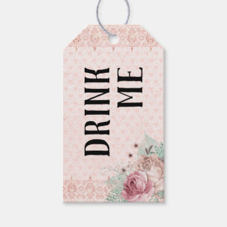 Etiqueta Para Presente "Beba-me" Blush & Mint Alice no País das Maravilha