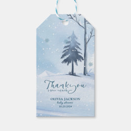 Etiqueta Para Presente Bebê está frio fora do chá de fraldas do floco de