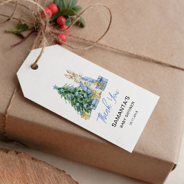 Etiqueta Para Presente Bebê está frio lá fora Obrigado