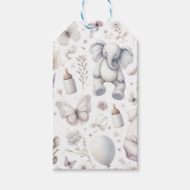 Etiqueta Para Presente Bebê Menina (Frente)