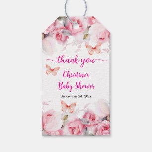 Etiqueta Para Presente Bebê no Bloush Blush Rosa Chá de fraldas