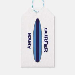 Etiqueta Para Presente Bebê Surfista Azul