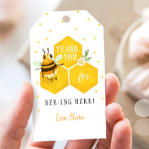 Bee Favor Tags Bee Beth Aniversário Estando Aqui O