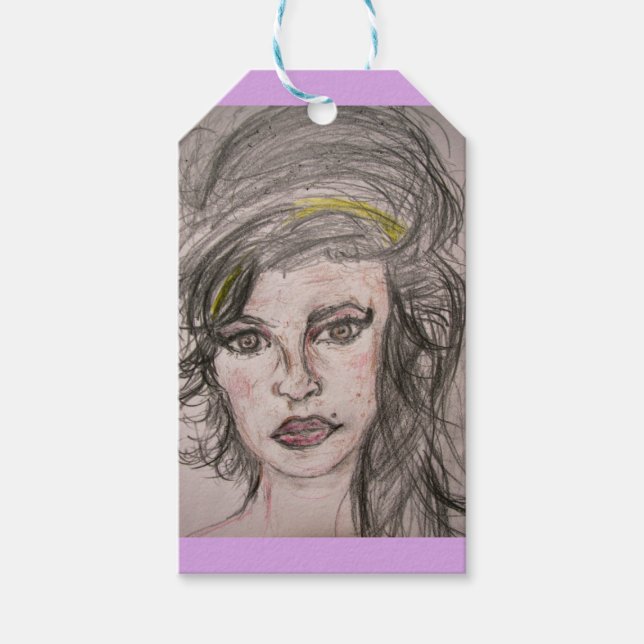 Etiqueta Para Presente Beehive Girl (Frente)