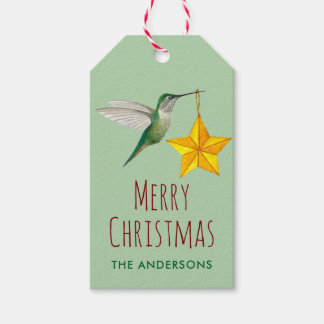 Etiqueta Para Presente Beija-flor e Estrela Personalizados