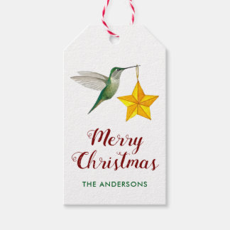 Etiqueta Para Presente Beija-flor e Estrela Personalizados