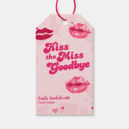 Etiqueta Para Presente Beije a Miss Adeus Bachelorette Weekend