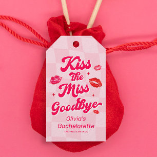 Etiqueta Para Presente Beije o Favor da Festa de solteira de Adeus