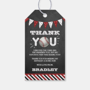 Etiqueta Para Presente Beisebol Qualquer Aniversário De Idade