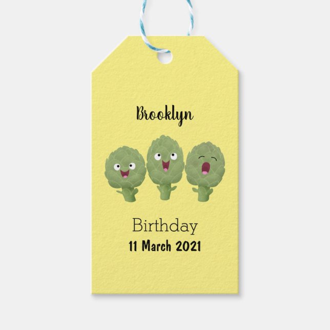 Etiqueta Para Presente Bela canção de alcachofras (Frente)