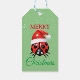 Etiqueta Para Presente Bela Papai noel de inseto