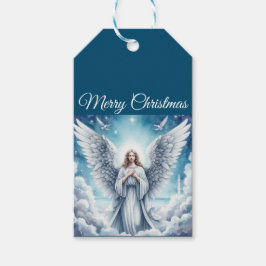 Etiqueta Para Presente Belo Anjo Guardião Branco