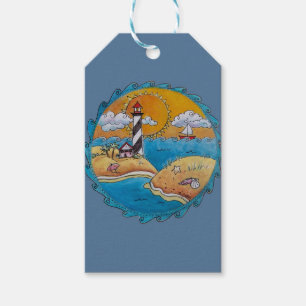 Etiqueta Para Presente Belo dia de verão da praia