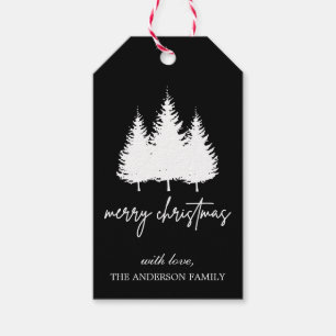Etiqueta Para Presente Belo e elegante Feliz Natal Personalizado