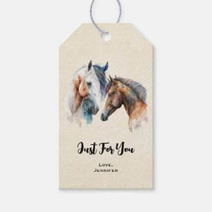 Etiqueta Para Presente Belos Cavalos Estilo Boho Ocidental
