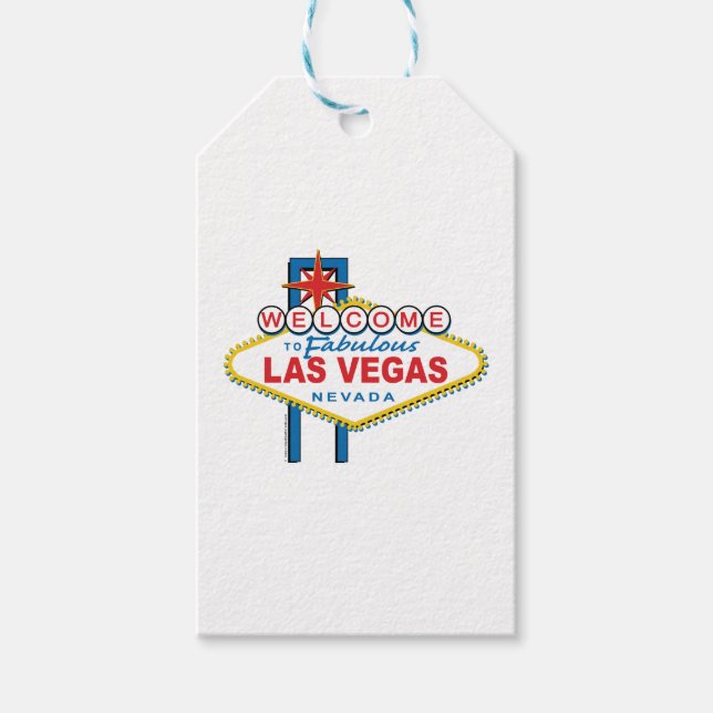 Etiqueta Para Presente Bem-vindo a Las Vegas (Frente)