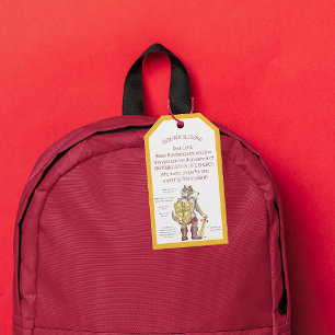 Etiqueta Para Presente Bênção das Mochilas Armadura de Deus
