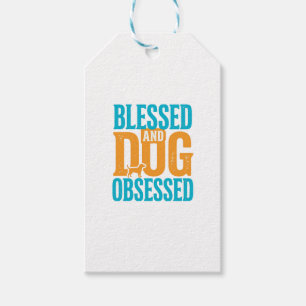 Etiqueta Para Presente Bendito E Obsessivo Por Cães Design De Amante De C