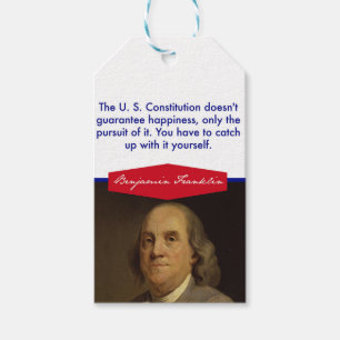 Etiqueta Para Presente Benjamin Franklin Gift Tags